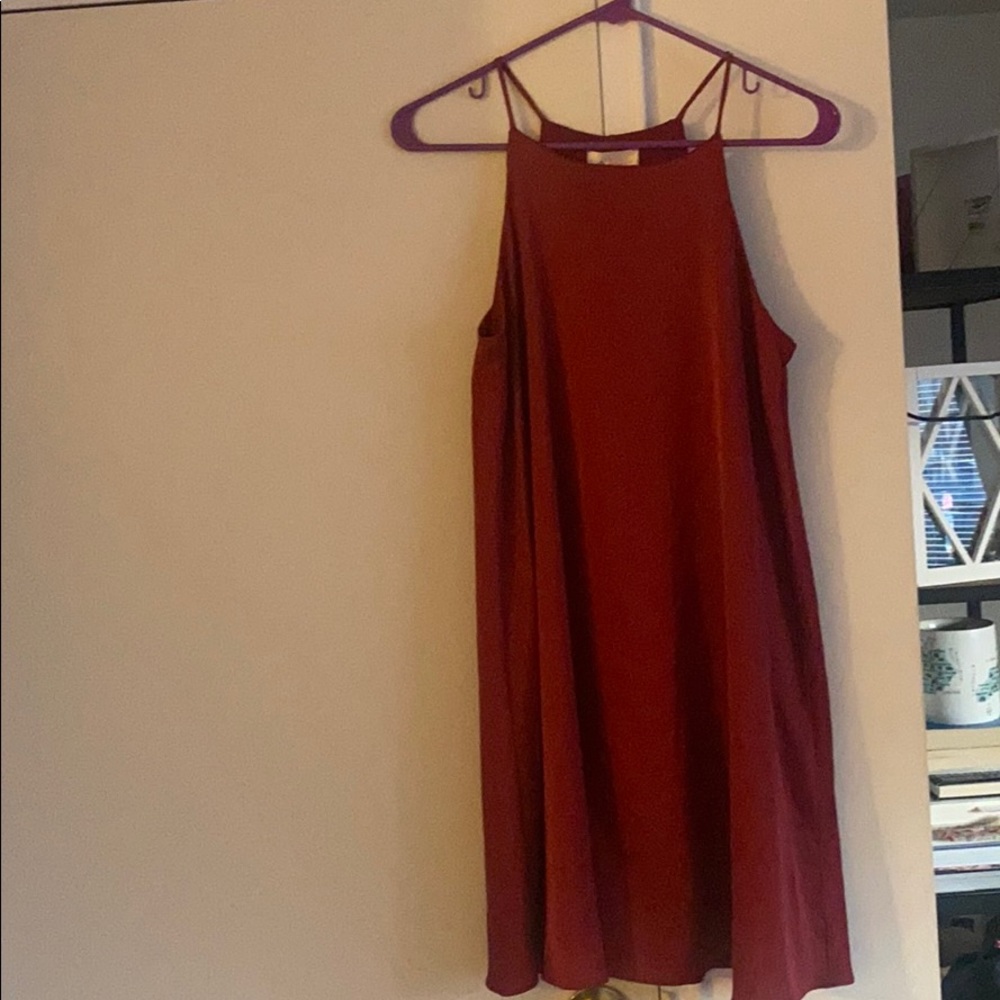NWT Embrace Red Racer Back Red Dress